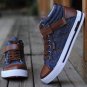 fashion men Denim canvas shoes casual mens hip hop high top shoes flats male Single shoes Zapatillas