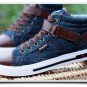 fashion men Denim canvas shoes casual mens hip hop high top shoes flats male Single shoes Zapatillas