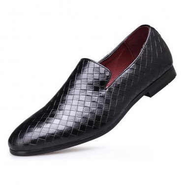 Oxford Braid Leather Men\'s Shoes Spring Autumn Loafers Breathable Flats Men Sapatos Masculino Free 