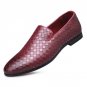 Oxford Braid Leather Men\'s Shoes Spring Autumn Loafers Breathable Flats Men Sapatos Masculino Free