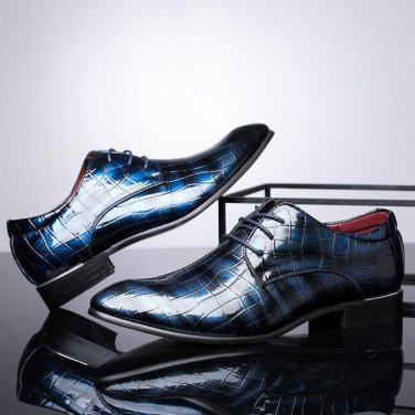 Men Shoes Leather  Spring Summer Casual Dress Business Shoes Oxfords Outdoor Mens Flats Plus Size 37