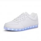 Colorful Glowing Shoes Lights Up LED Luminous Shoe USB Rechargeable Shoes For Adults White Black Fla