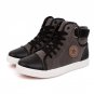 Canvas High Top Men Shoes British Style Autumn Winter Ankle Breathable for Man Flats Shoes Casual Pa