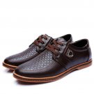New Men\'s Leather Casual Shoes Autumn Luxury Brand Shoes Men Flat Shoes Adult Moccasins Male Shoes 