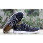 British Style Fashion Vintage Denim Jean Canvas Shoes Men High-top Casual Man Ankle Boots Flat Shoes