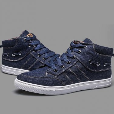 Fashion Men Boots Breathable Canvas Men Botas Comfortable Lace Up Ankle Boots Mens Casual Shoes Hip 