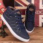 Fashion Men Boots Breathable Canvas Men Botas Comfortable Lace Up Ankle Boots Mens Casual Shoes Hip 
