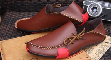 High Quality Hot Sale Genuine Leather Men Shoes Casual Comfortable Mens Driving Shoes Soft Loafers B