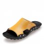 Men\'s Slippers Shoes Summer Beach Sandals Genuine Leather Casual Luxury Brand Flip Flops Breathable