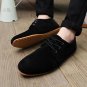 New Men Shoes Casual Suede Leather Flat Shoes Male Mens Canvas Driving Shoes Men\'s Flats Shoes for 