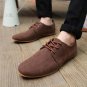 New Men Shoes Casual Suede Leather Flat Shoes Male Mens Canvas Driving Shoes Men\'s Flats Shoes for 