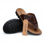 Men Flip Flops Genuine Leather Slippers Summer Fashion Beach Sandals Casual Leisure Shoes for Man So