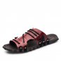New Arrival Men Summer Slippers Genuine Leather Beach Holiday Shoes Flat Slipper for Men Casual Dail