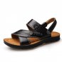 Men Summer Sandals Mens Genuine Leather Shoes Casual Beach Sandals Slippers two-in-one Flats Shoes