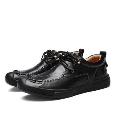 New Arrival Men Casual Shoes Luxury Brand Comfortable Breathable Fashion Genuine Leather Men Shoes D