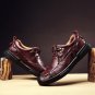New Arrival Men Casual Shoes Luxury Brand Comfortable Breathable Fashion Genuine Leather Men Shoes D