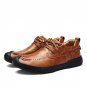 New Arrival Men Casual Shoes Luxury Brand Comfortable Breathable Fashion Genuine Leather Men Shoes D