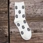 Fashion Spring Autumn Men Socks Dollar Symbol Printed Comfortable Breathable Absorb Sweat Anti-slip 