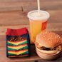 Novelty Cute Fashion Funny Chips Hamburger Printing Cotton Men Socks Casual Originality Red Calcetin