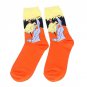 Autumn Winter Fashion Printed Socks Men Hit Color Cotton High Elastic Male Sock Wedding Gift