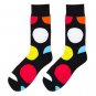Men\'s Funny Socks Striped Color Socks For Men Short Cotton Socks Warm Diamond Printing Casual Stand