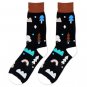 Men\'s Funny Socks Striped Color Socks For Men Short Cotton Socks Warm Diamond Printing Casual Stand