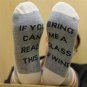 Custom Letters Socks If You Can Read This Bring Me Wine Coffee Autumn Spring Winter Cotton Socks Wom