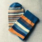 1Pairs Men\'s Socks Chaussette Striped Print Male Long Socks Long Men\'s Business Mens Dress Sock Me