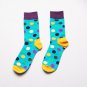 Fashion Socks Men Cotton Crew Polka Dot Print Skate Dress Brand Happy Harajuku Novelty Calcetine Sox
