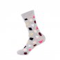 New Winter Funny Socks Men Big Dot Print Novelty Socks Cotton Long Colorful Christmas Business Man D