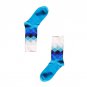 Men Winter Socks New Arrive Men\'s Middle Socks Rainbow Faded Diamond Socks Warm Diamond Printing Ca