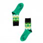 Men Winter Socks New Arrive Men\'s Middle Socks Rainbow Faded Diamond Socks Warm Diamond Printing Ca