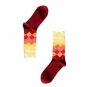 Men Winter Socks New Arrive Men\'s Middle Socks Rainbow Faded Diamond Socks Warm Diamond Printing Ca