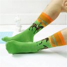 New Fashion Autumn Winter Fashion Printed Socks Men Hit Color Cotton High Elastic Male Sock Wedding 