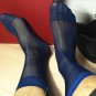 2017 High quality Men Sheer Silk Black Gay socks Transparent Sexy Men stripe Dress suit Formal socks