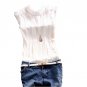 Summer Retro Style Women Reffle Shirt Chiffon Blouse Office Lady Casual Tops S M L XL