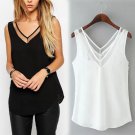 New Womens Tops Fashion 2017 Women Summer Chiffon Blouse Plus Size S To 3XL Sleeveless Casual Shirt 