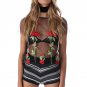 Black Flower Embroidery Blouse Shirt Women Tops Blouse Chemise Femme Camisa Transparent Floral Embro
