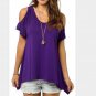 Blouses Women Off Shoulder Blouse Ladies Casual Loose Tops Soft Cotton Shirt Blusas