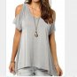 Blouses Women Off Shoulder Blouse Ladies Casual Loose Tops Soft Cotton Shirt Blusas