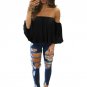 Summer Off The Shoulder Half Sleeve Crop Top Women Shirt 2017 New Beach Wear Blouse Sexy Shirts Wome