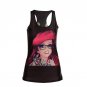 1pc New 2017 women summer 3d vests,Multi-Color Gothic Punk Clubwear T-Shirt Print Tank Top Vest Blou