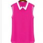 Plus size 3XL Women Chiffon Blouse Fashion Casual Patchwork Tulle Blouse Blusa Feminina Manga Curta