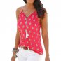 2017 Summer Women Tops Chiffon Blouse Print Spaghetti Strap Off Shoulder Female Shirts Sleeveless V-