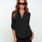 Women Summer Style Chiffon Blouses Shirts Lady Girls Casual Long Sleeve V-Neck Blusas S-6XL Plus Siz