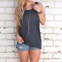 2017 New Arrival Summer Women Sexy Sleeveless Backless Shirt Knotted Tank Top Blouse Vest Tops Tshir