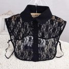 2018 Women Pure Color Lace Detachable Lapel Choker Necklace Shirt Fake False Collar Lapel Blouse Top