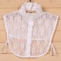 2018 Women Pure Color Lace Detachable Lapel Choker Necklace Shirt Fake False Collar Lapel Blouse Top