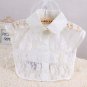 2018 Women Pure Color Lace Detachable Lapel Choker Necklace Shirt Fake False Collar Lapel Blouse Top