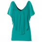 Chiffon Ladied Summer Blouses Women Ladies Loose Casual Butterfly Sleeves Shirts Wpmens Tops S-XL Ho